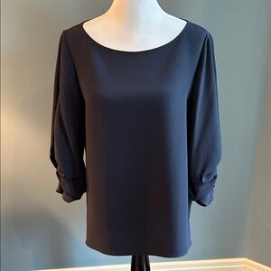 Lafayette 148 New York Deep Teal Blouse